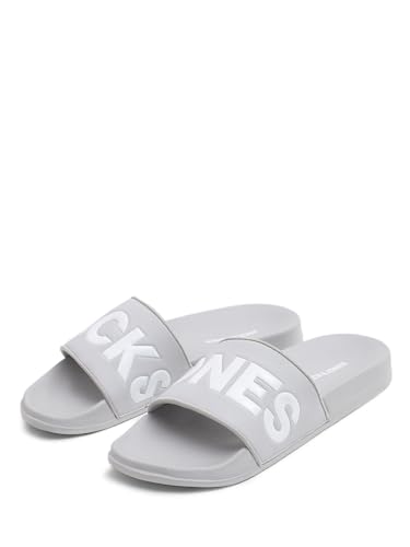 Image of JACK&JONES Men's Logo Print Pool Sliders