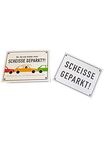 SCHEISSE GEPARKT - Haftnotizen für die