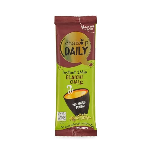 Image of Chaizup Daily 1 Min Assorted Tea Pack - 30 Sachets (No Sugar) | Elaichi & Masala Flavours | 30 Servings | 2 Packs (15 Flavours Each) | 270g
