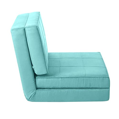 Urban Shop Ultra Suede Convertible Flip Chair, Teal #TOP1