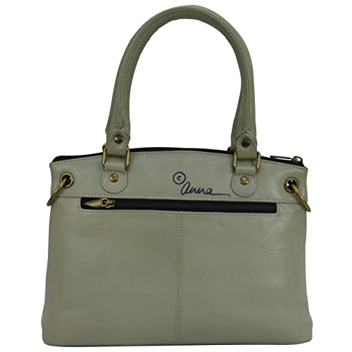 Image of Anna by Anuschka Women's Original Genuine Leather Hand-Painted Small Satchel - Leather Handbag for Women | Original