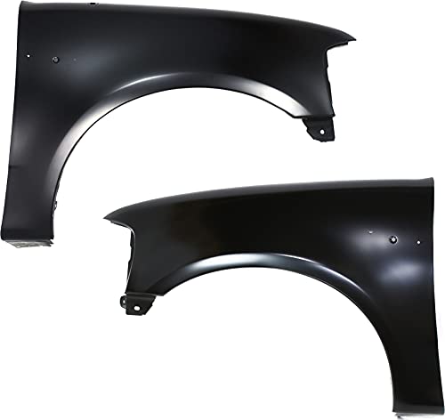 Evan Fischer Front, Driver and Passenger Side Fender Compatible with 1997-2003 Ford F-150, 1997-1999 F-250, 1997-2002 Expedition & 2004 F-150 Heritage - FO1241191, FO1240191