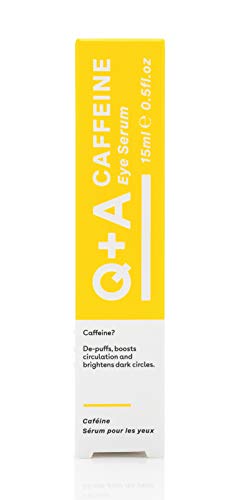 Q+A Caffeine Eye Serum: Expertly Crafted to Revitalise Under-Eye Circulation, Significantly Reduce Puffiness, and Enhance Hydration. Brightening Formula for a Refreshed, Youthful Appearance, 15ml - Image 4