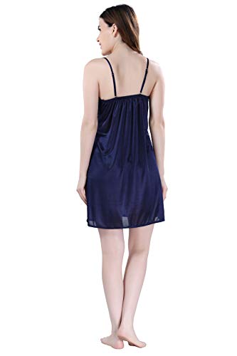 AV2 Women's Satin Solid Knee Length Nighty - Image 2