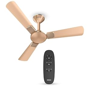 Havells 1200mm Enticer BLDC Prime Ceiling Fan| Compatible with Regulator & Remote| Upto 55% Energy Saving| High Air Delivery | 100% Copper Motor| 2 Years Comprehensive Warranty(Champagne)