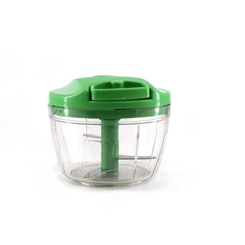 ATEVON Mini Manual Green Plastic Food Chopper With Extra Sharp Blades – 375 Ml, Easy To Use, Quick And Convenient For Rs. 118 @ 85 %