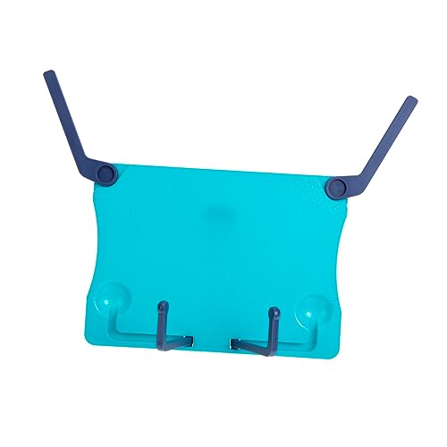 NULYLU 折りたたみ式楽譜スタンド 子供用デスクブックホルダー コンパクト音楽スコアラック 読書ラック 卓上ポータブル 楽器アクセサリー ブルー