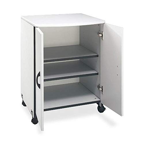 Buddy Products Wood Laser Printer and Copier Stand, 23 x 31.125 x 23 Inches, Gray (9141-18)