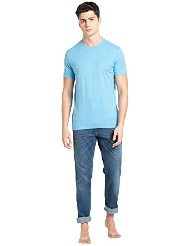 Image of Jockey IM21 Men's Super Combed Supima Cotton Solid Round Neck Half Sleeve T-Shirt