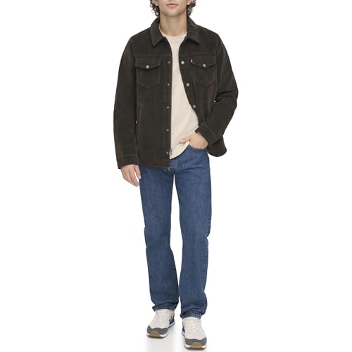 Image of Levi's Men's Faux Leather Shirt Jacket