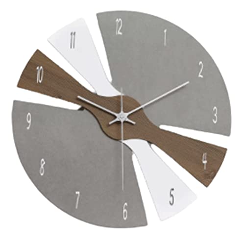 TRFAN Reloj de Pared Redondo para Interiores Relojes de Estilo Simple Moderno Relojes de Pared de Moda creativos únicos Decoraciones para el hogar para la decoración de la Pared de la Sala de Estar /