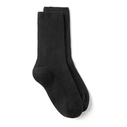 Embouro Wool Cashmere Socks for Women and Men (US, Alpha, One Size, Regular, Regular, BLACK) Cover