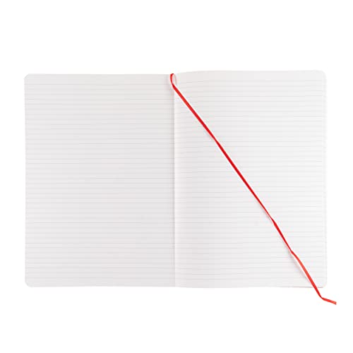 Cahier relié Fabriano Ecoqua Plus A4 ligné rouge : carnet de notes de bureau