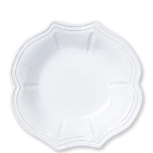 Vietri Incanto Stone White Baroque Pasta Bowl, Soup Salad Spaghetti Server 9