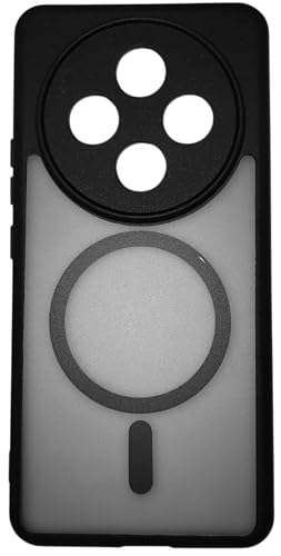 Image of Hybrid Shockproof Back Cover Case for iQOO Z10 5G / Vivo T45G | Hard Back Cover Case for iQOO Z10 / Vivo T4 5G PC & TPU, Magnetic Charger Sport, Translucent Smoke Matte Back Cover (Vivo T4 5g)