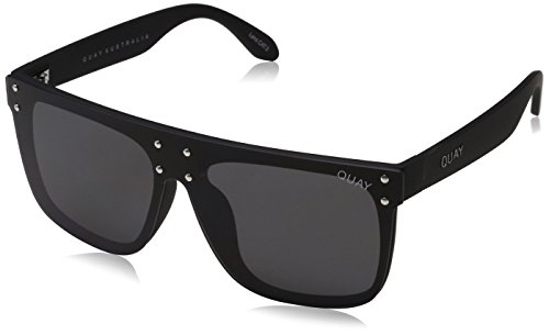 Quay Women's #QUAYXKYLIE Hidden Hills Sunglasses, Black/Smoke, One Size