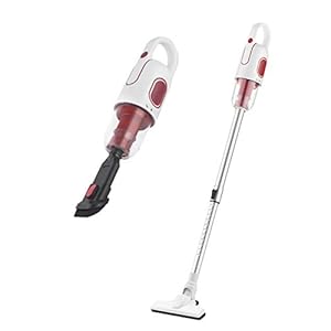 HDG12 Draadloze vacuümreiniger huishoudelijke handheld kleine stille draadloze stofzuiger (Color : White, Size : 44.5×5.9×9.8″)