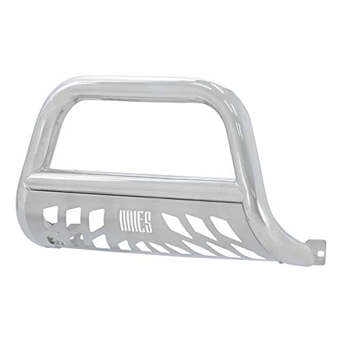 Image of ARIES 35-2003 3-Inch Polished Stainless Steel Bull Bar, No-Drill, Select Toyota FJ Cruiser