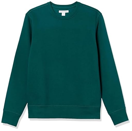 Amazon Essentials Sudadera de Forro Polar con Cuello Redondo (Disponible en Tallas Grandes y Largos Especiales) Hombre, Verde Bosque, L | Ya disponible en tu tienda friki favorita! En mundofriki.es!