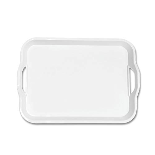 Image of Milton Orient Small Melamine Tray, White (15.1 inch X 10.8 inch)