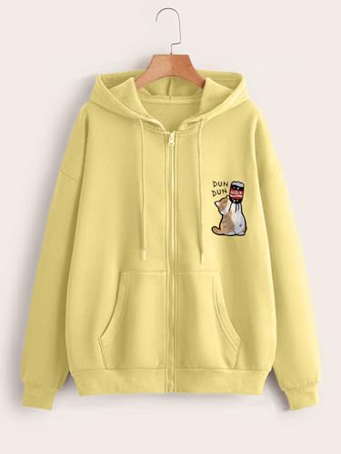 Image of TAGAS Women's Solid Zipper Hooded Sweatshirt|Zip Up (Hoodie) for Womens|