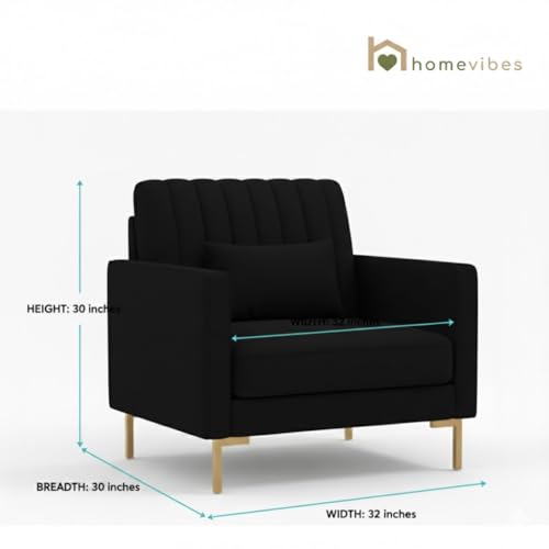 Image of 3+1+1 Seater Velum Fabric Sofa Set for Living Room, Modern Design with High Density Foam, Solid Wood Frame, Ergonomic Comfortable Seating for Home & Office (Black, 3+1+1) | Soft foam comfort, Strong wood frame