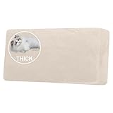 BXFUL Fundas de sofás de Terciopelo,Blanco)