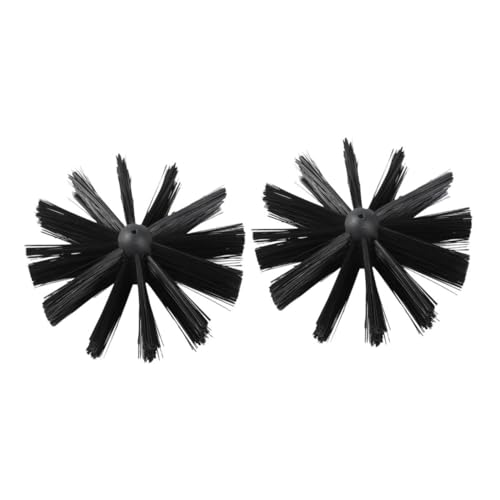 Alipis 2pcs Chimney Sweeping Brush Kit 150mm Head Stainless Steel Flue Cleaning Tools for Fireplace and Woodstove Chimney Maintenance