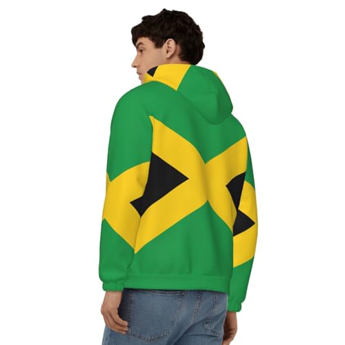 Sweat à capuche Jamaïque imprimé résistant coupe ample homme