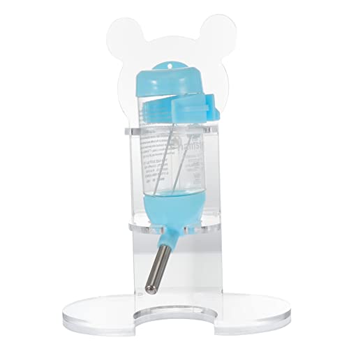 ハムスターウォーターボトルホルダー、ハムスターバスケット、子犬ウォーターボウル、ペットケージアクセサリー、アクリルスタンド付きハムスターウォーターボトル、ハムスター噴水の1セット。