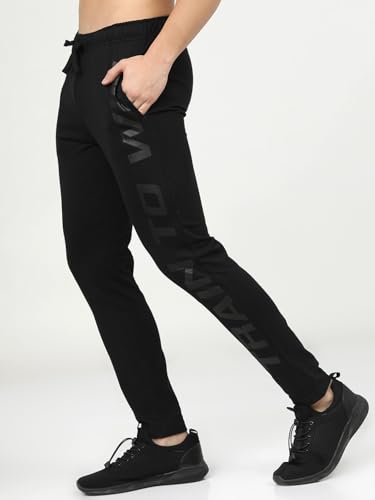 Image of Highlander Men's Solid Trackpants | Slim-Fit | Track Pants | Track Pants for Men | Men Track Pant | Men Track Pant Stylish | Sports | Gym wear