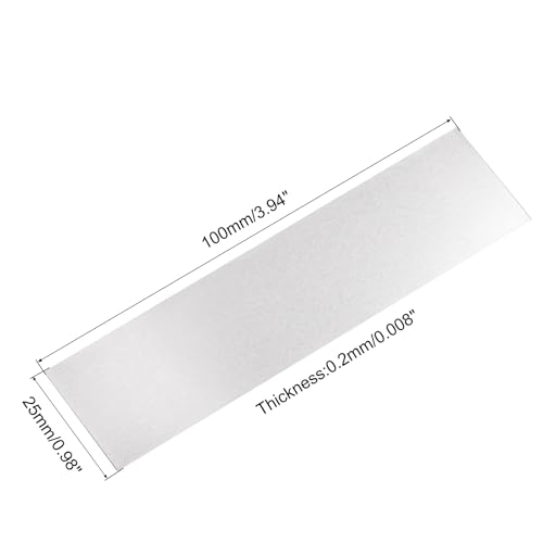 Image of MECCANIXITY Nickel-Plated Steel Strip 0.2mm x 25mm x 100mm Battery Soldering Tab Nickel Solder Tab for Battery Pack and Spot Welding 20 Pcs