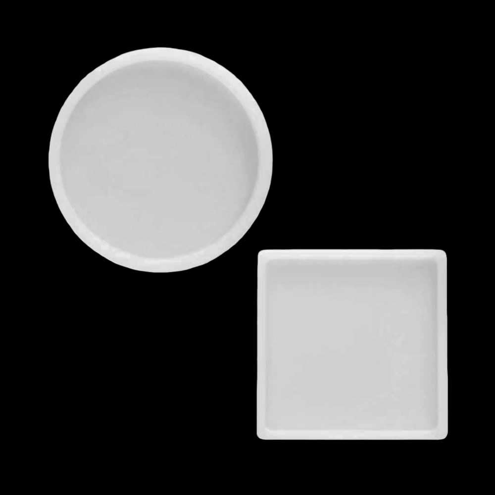 Bandeja con ranura for laboratorio de caucho de silicona: con ranura cuadrada/redonda de doble forma for organización de muestras(D100x5mm)