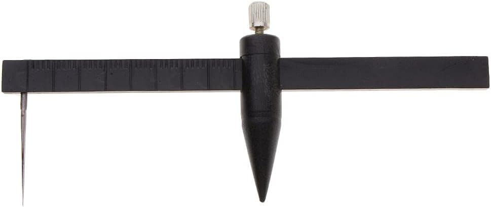 Baosity Plastic Clay Ceramic Pottery Compass Circle Cutter Measuring Tools Ruler Caliper 1cm Black