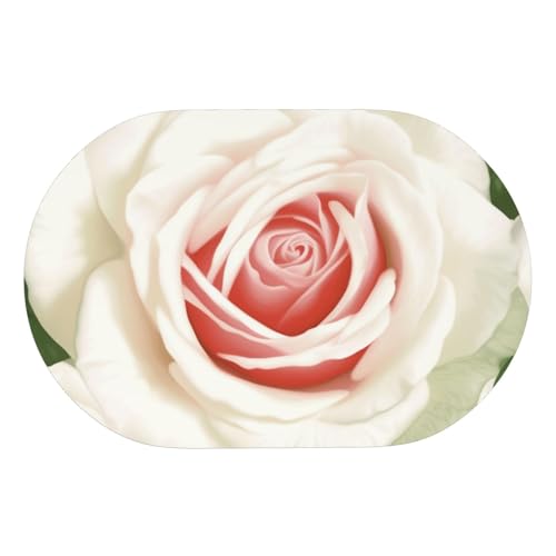 Tapis de bain absorbant rose à fleurs pour décorer la douche - 8