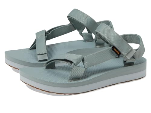 Teva Women's Midform Universal Sandal, Wrought Iron/Pearl Blue, 5