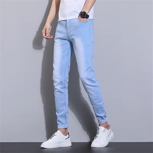 Men's Loose Fit Straight Leg Denim Jeans Baggy Wide Leg Plain Pants Jeans with Pockets4