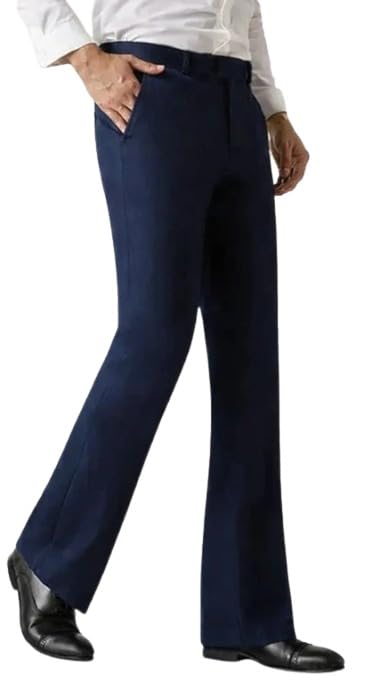 Men's Classic Solid Formal Comfort/Regular Fit Stretchable Formal White Pants | Trousers-picture-21