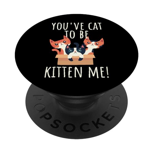 You've Cat To Be Kitten Me Les Chats Disent Meow Chat PopSockets PopGrip Interchangeable