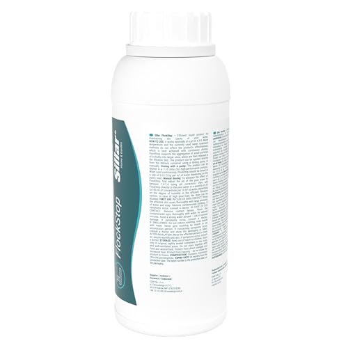 Sillar Poolklar 1L – Flüssiges Flockungsmittel für trübes Poolwasser – Kristallklares Wasser für Pool, Whirlpool & Sandfilter – Für alle Filterkartuschen – Einfache Anwendung – Schnelle Wirkung
