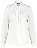 bluse schleifenkragen  Taifun Damen Bluse mit Schleifenkragen Langarm, Manschetten unifarben Offwhite 42
