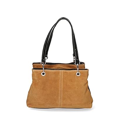 Borsa da donna borsa in pelle scamosciata borsetta italiana - Cuoio