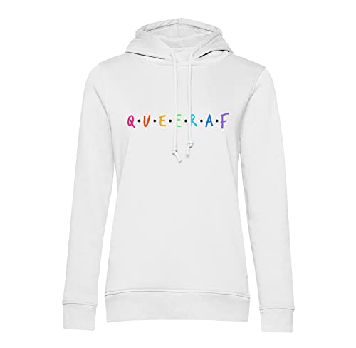 Sweat Queer AF à capuche doux et chaud pour la fierté Gay Lesbien Trans