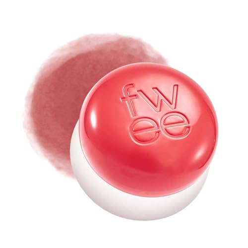 fwee Blurry Pudding Pot | Airbrushed Blush & Lip, Buildable & High Pigment, Long-lasting, Lightweight, Natural Soft Matte Finish, Satin Finish Blurring Blush - Seventeen (Sunny Coral) | 0.17 oz