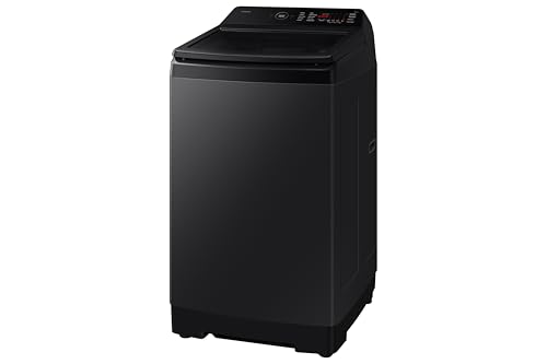 Image of Samsung, 10kg, 5 Star, AI Wash, Eco Bubble, AI Energy Mode, AI VRT+, Quick Wash, Super Speed, Smart Control, Digital Inverter, Fully-Automatic Top Load Washing Machine, WA80F10S2BTL, Black Caviar