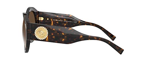 Versace Woman Sunglasses Havana Frame, Light/Dark Brown Gradient Lenses, 54MM2