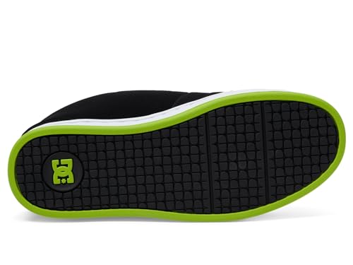 Image of DC Men's Net Skate Casual Shoe Black /Lime Green 7