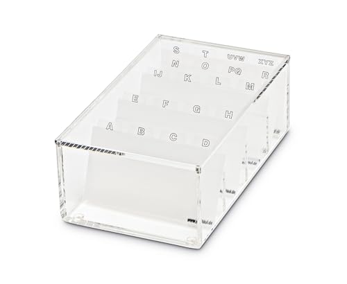 Trieur de cartes de visite MAUL transparent, rangement et support acrylique