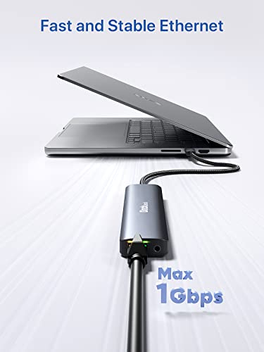 Image of dockteck USB-C Hub 9-in-1, 4K HDMI 60Hz, Gigabit Ethernet, 100W Power Delivery, Audio Jack, 2 USB-A Ports 5Gbps, SD TF Card Reader for MacBook iPad XPS Microsoft
