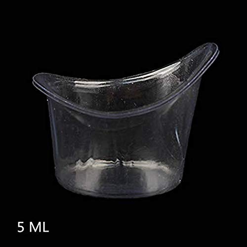 65 Pcs 5ml Disposable Eye Wash Cups Portable Plastic Measuring Cup Eye